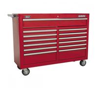 Sealey Ap5213T Rollcab 13 Drawer With Ball Bearing Runners - Red