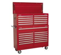 Tool Chest Combination 23 Drawer with Ball-Bearing Slides - Red