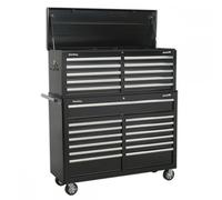 Tool Chest Combination 23 Drawer with Ball-Bearing Slides - Black