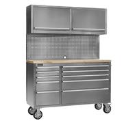 Sealey AP5520SS Premier™ Mobile Stainless Steel Tool Cabinet 10 Drawer with