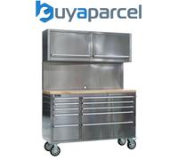 Sealey AP5520SS Mobile Stainless Steel Tool Cab 10 Drawer Backboar...