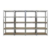 Sealey Ap6150Gscombo Racking Unit 5 Shelf 150Kg Capacity Per Level - Set Of 4