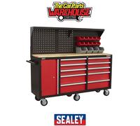 Sealey Mobile Workstation AP6310 – 10-Drawer with Pegboard Panel
