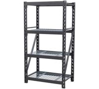 Heavy-Duty Racking Unit with 4 Mesh Shelves 640kg Capacity Per Level 978mm