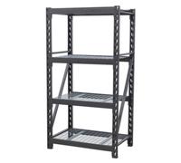 Sealey AP6372 Heavy-Duty Racking Unit with 4 Mesh Shelves 640kg Capacity Per