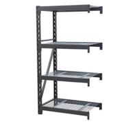 Sealey AP6372E Heavy-Duty Racking Extension Pack with 4 Mesh Shelves 640kg