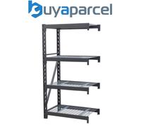 Sealey AP6372E Heavy-Duty Racking Extension Pack with 4 Mesh Shelves 640kg Capac