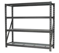 Sealey AP6572 Heavy-Duty Racking Unit with 4 Mesh Shelves 640kg Capacity Per