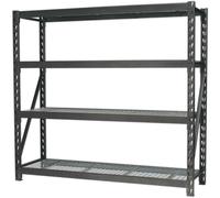 Sealey Ap6572 Heavy-Duty Racking Unit 4 Mesh Shelves 800Kg Capacity Per Level