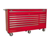 Sealey Rollcab 12 Drawer With Ball-Bearing Slides Heavy-Duty - Red Ap6612