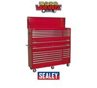 Sealey AP66COMBO1 Topchest, Mid-Box Tool Chest & Rollcab Combo 23 Drawer - Red