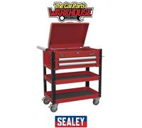 Sealey AP760M Superline PRO Heavy-Duty Mobile Tool & Parts Trolley with L