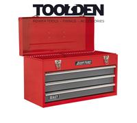 Sealey AP9243BB Tool Chest 3 Drawer Portable with Ball Bearing Slides - Red/Grey