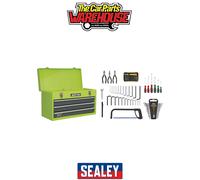 Sealey AP9243BBHVCOM 3 Drawer Portable Tool Chest With Ball-Bearing Slides & 93Pc Tool Kit