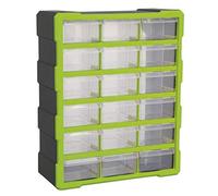 Sealey Apdc18Hv Cabinet Box 18 Drawer - Hi-Vis Green/Black