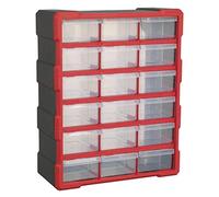 Sealey Apdc18R Cabinet Box 18 Drawer - Red/Black