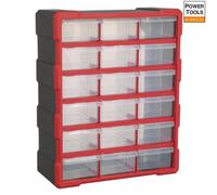 Sealey APDC18R Cabinet Box 18 Drawer - Red/Black