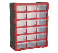 Sealey APDC18R Cabinet Box 18 Drawer - Red/Black
