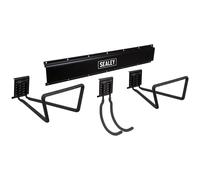 Sealey APH Wall Mount Storage Rail with J Hook and Loop Hooks Kit