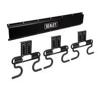 Sealey Aphkit4 Wall Mounting Storage Rail With 6 Hooks