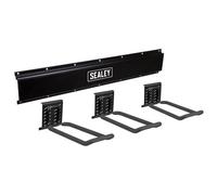 Sealey Aphkit7 Wall Mounting Storage Rail With 3 Closed End Hooks