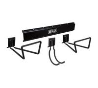 Sealey Aphkit9 Wall Mounting Storage Rail With 3 Large Hooks