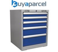 Sealey API5655B 5 Drawer Industrial Cabinet, Red