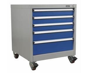 Sealey API5657B Mobile Industrial Cabinet 5 Drawer