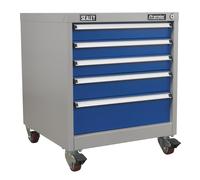 Sealey API5657B Premier Industrial™ Mobile Industrial Cabinet 5 Drawer