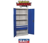 Sealey APICCOMBO2 Premier Industrial™ Cabinet with 2 Drawers & 3 Shelves 1800m