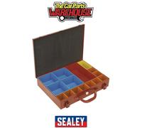 Metal Case with 15 Storage Bins