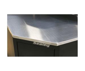 Sealey APMS19 Modular Heavy Duty Stainless Steel Corner Worktop 930mm