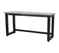 Sealey Steel Adjustable Workbench With Stainless Steel Worktop 1830mm - Heavy-Duty Apms23