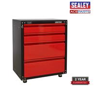 Sealey APMS84 Modular 4 Drawer Cabinet with Worktop 665mm