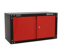 Sealey Wall Cabinet American Pro APMS85 665mm Modular 2-Door Black/Red
