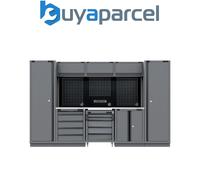 Sealey APMSBESTACK01SS Superline PRO Black Edition Storage System with Stainless