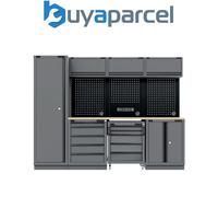 Sealey APMSBESTACK02W Superline PRO Black Edition Storage System with Rubber Woo