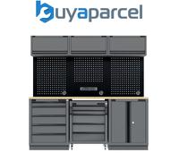 Sealey APMSBESTACK03W Superline PRO® Black Edition Storage System with Rubber Wo