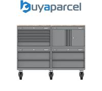 Sealey Superline PRO® Modular Storage System Combo - Rubber Wood Worktop - APMSCCOMBO5