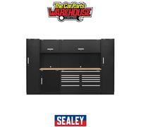 Sealey Premier™ Storage System with Hardwood Worktop 3.55m APMSCOMBO7W