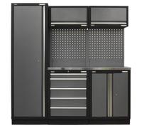 Sealey Superline PRO® 2.0m Storage System - Stainless Worktop APMSSTACK02SS