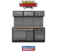 Sealey Modular Storage System Combo - Pressed Wood Worktop APMSSTACK14W