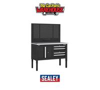 Sealey APMWB50COMBO1SS Superline PRO Modular Workbench 4 Drawers SS Top 1265mm