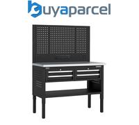 Sealey APMWB50COMBO2SS Superline PRO Modular Workbench with 4 Drawers Stainless