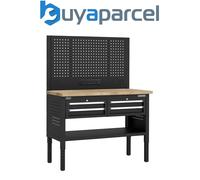 Sealey APMWB50COMBO2W Superline PRO Modular Workbench with 4 Drawers Wooden Work