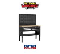 Sealey APMWB50COMBO2W Superline PRO® Modular Workbench with 4 Drawers Wooden Wor