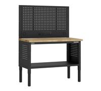 Sealey Superline PRO® Modular Workbench with Pegboard Back Panel Wooden Worktop Adjustable Height 1265mm - APMWB50COMBOW