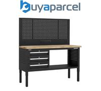 Sealey APMWB60COMBO1W Superline PRO Modular Workbench with 3 Drawers Wooden Work