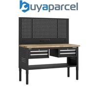 Sealey Apmwb60Combo3W Superline Pro Modular Workbench With 4 Drawers Wooden Worktop 1525mm