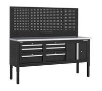 Sealey Apmwb72Combo2Ss Superline Pro Modular Workbench With 6 Drawers & Cupboard Stainless Steel Worktop 1830mm
